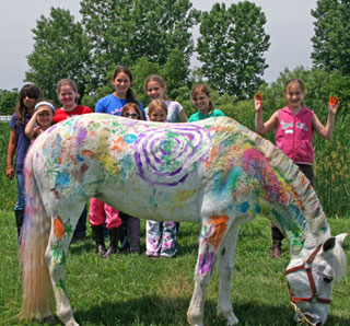 having fun at summer camp
